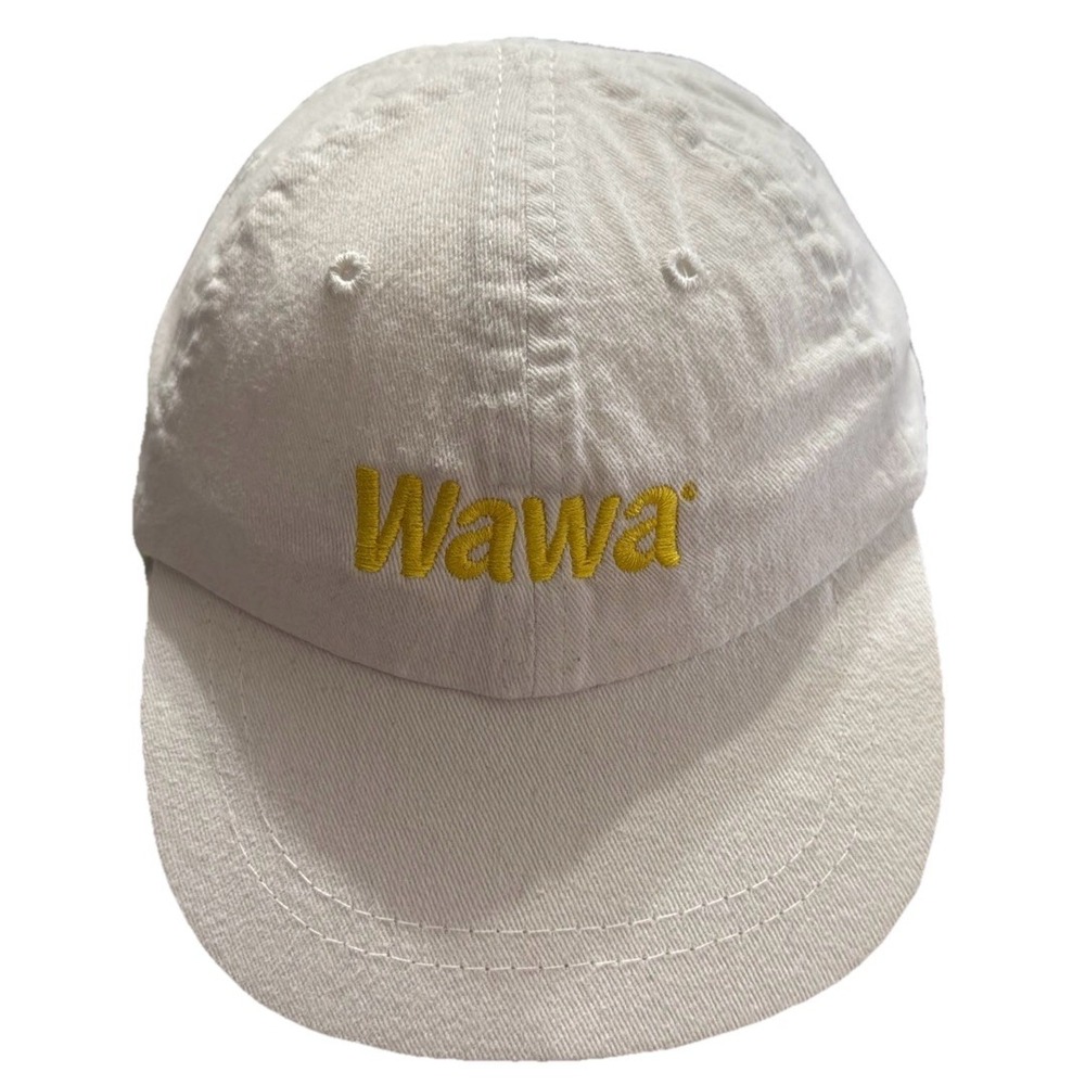 Wawa White Baseball Cap Yellow Logo Toddler Hat One Size‎